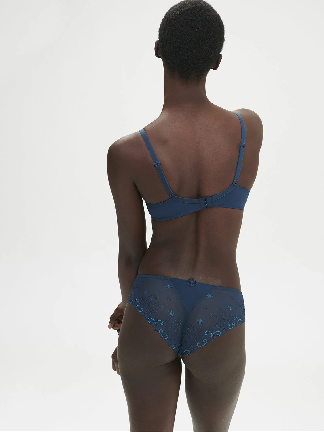 Plunging underwired bra - Prestige Blue - Image 4
