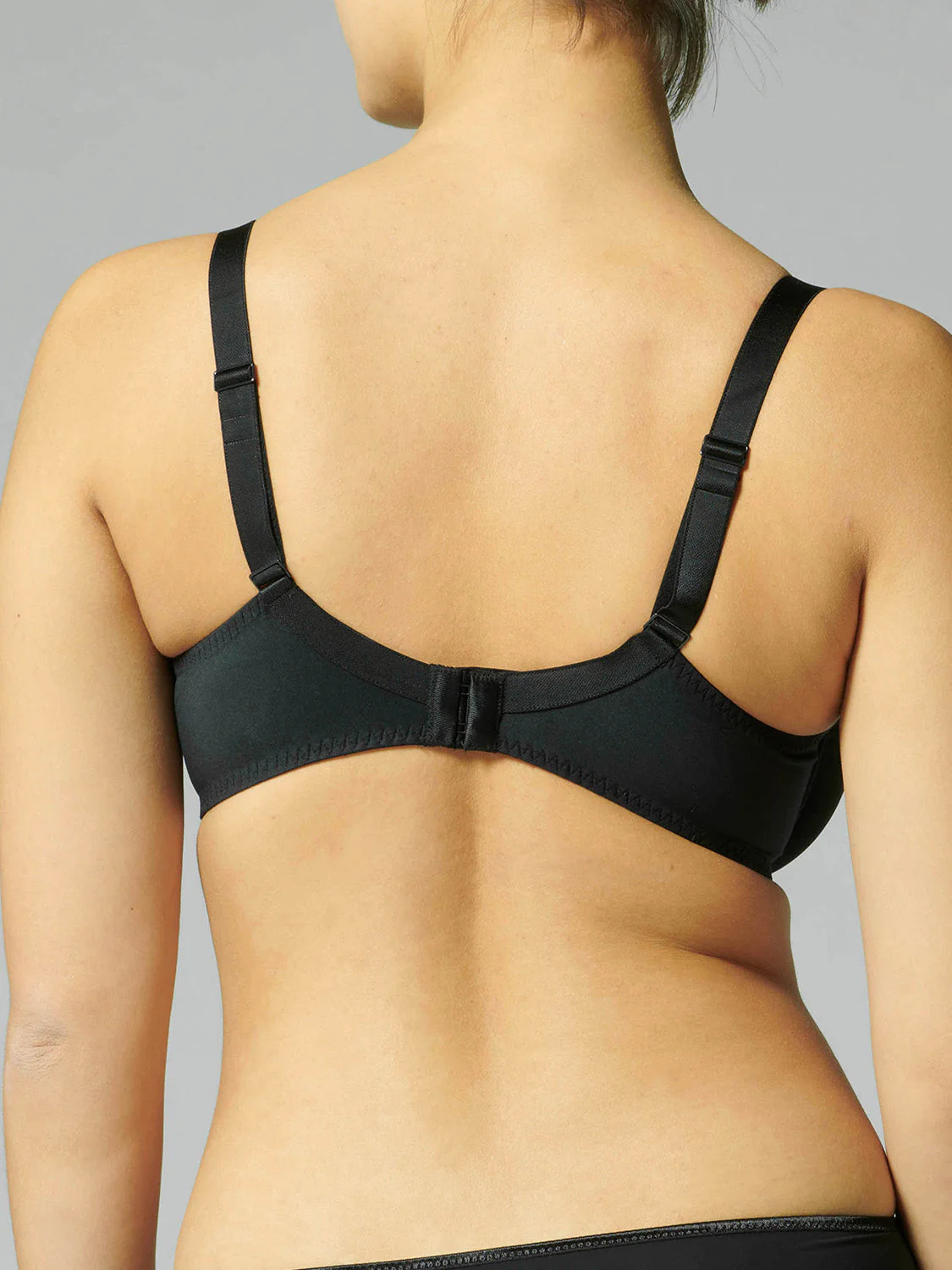 Rigid moulded bra - Black - Image 10