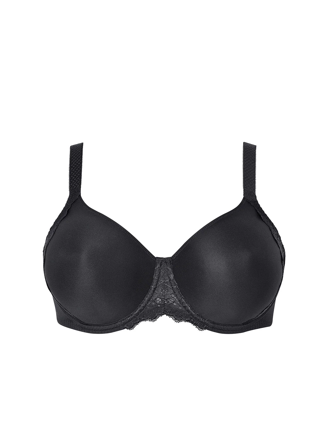 Rigid moulded bra - Black - Image 6