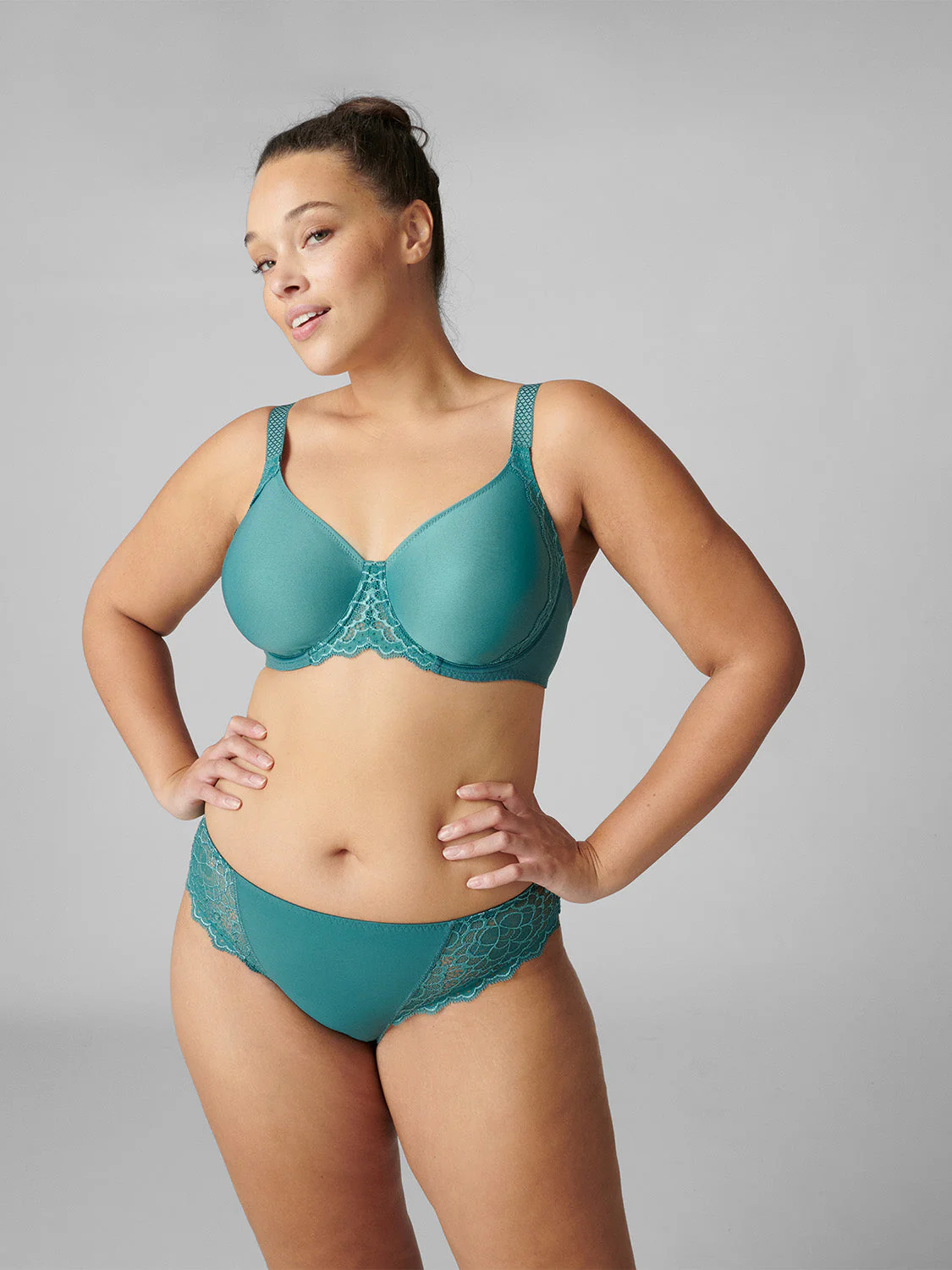 Rigid moulded bra - Boreal Green - Image 2