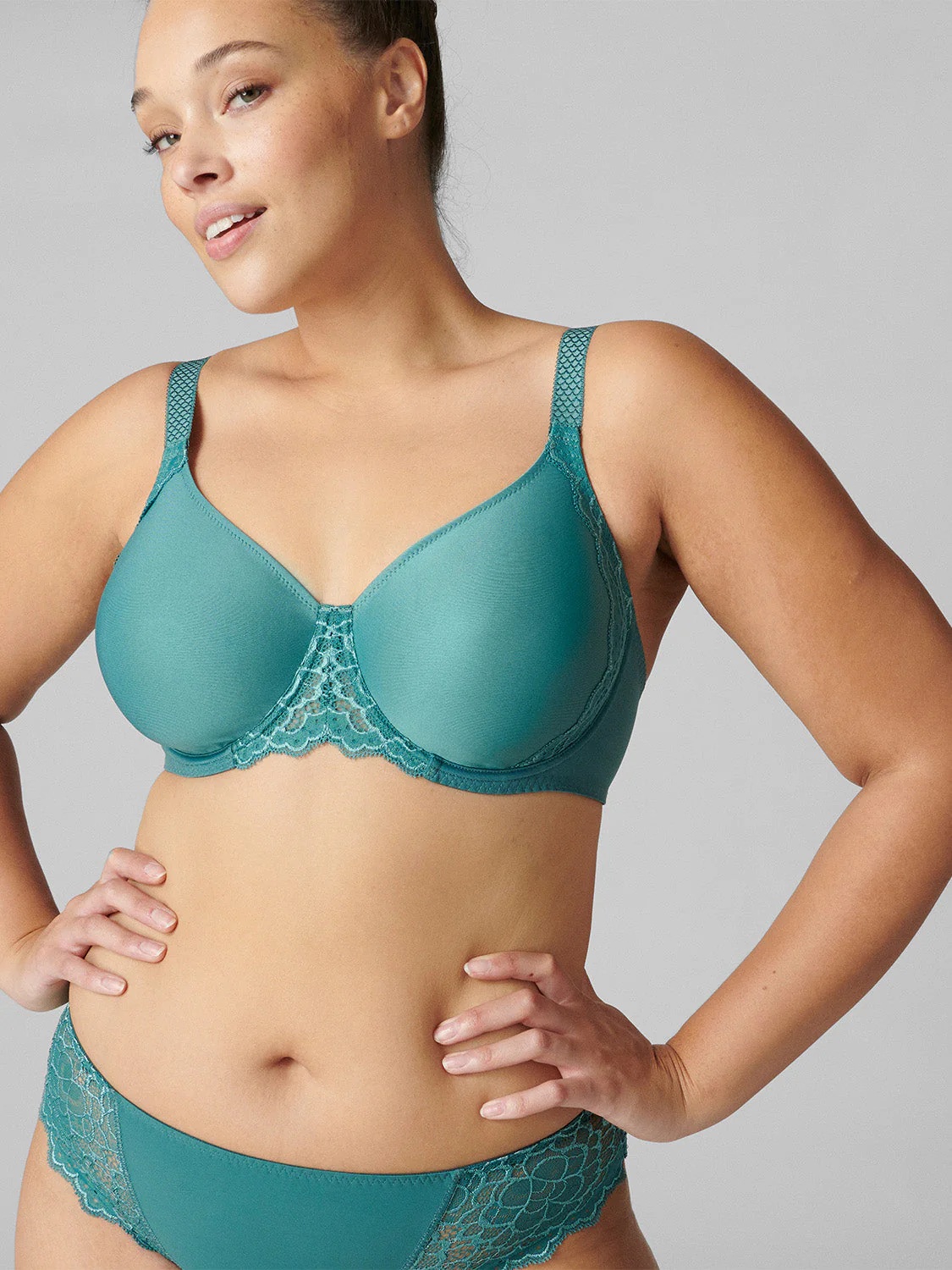 Rigid moulded bra - Boreal Green - Image 3