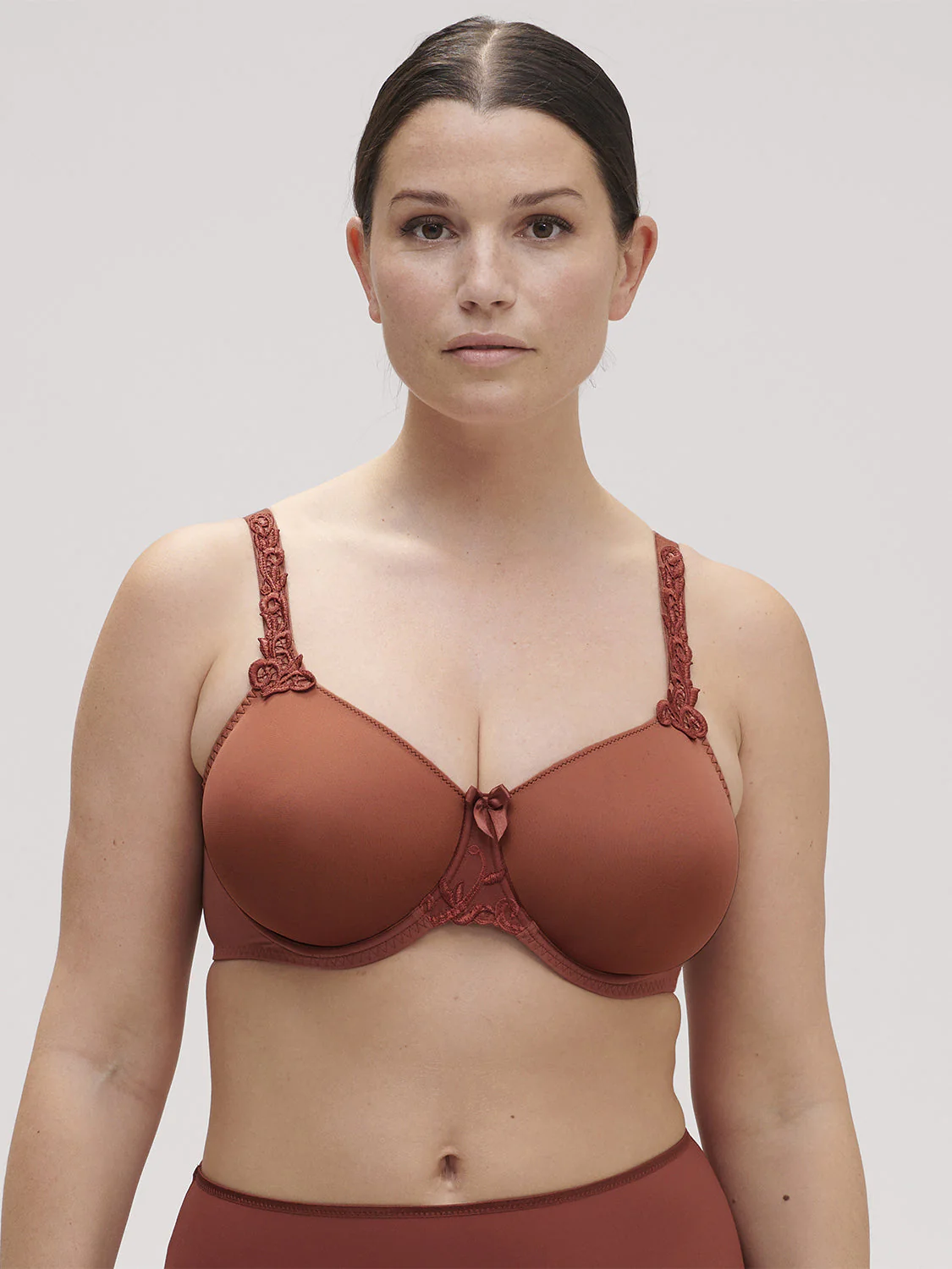 Rigid moulded bra - Canyon Brown