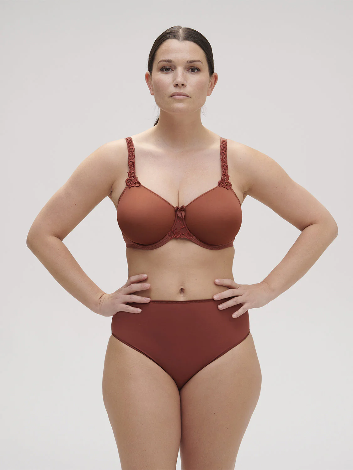 Rigid moulded bra - Canyon Brown - Image 5