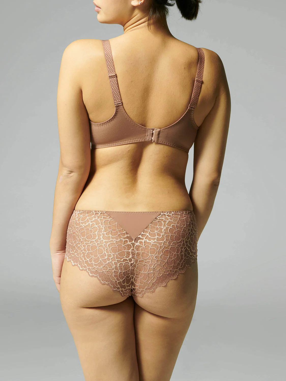 Rigid moulded bra - Coco brown - Image 4