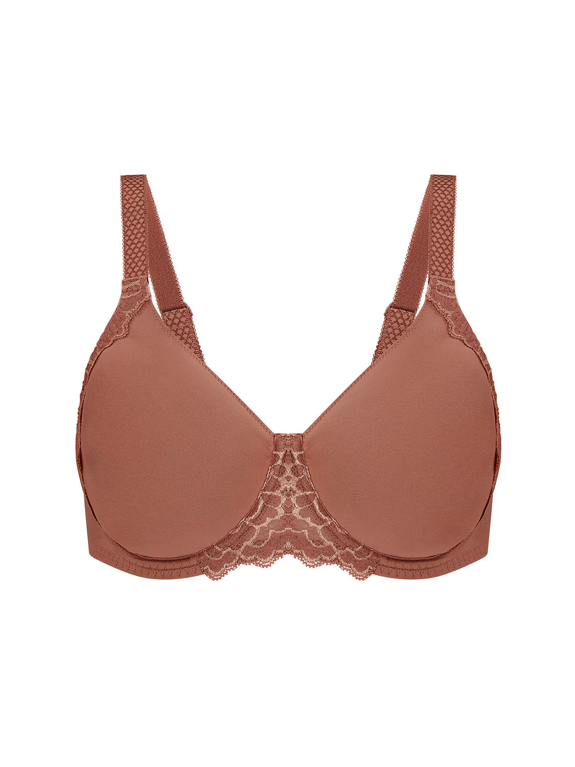 Rigid moulded bra - Coco brown - Image 6