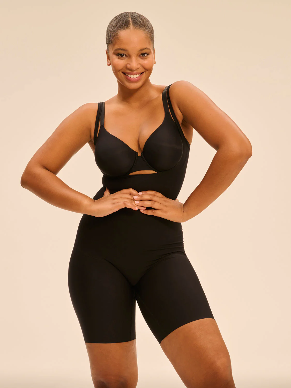 Shaper panty bodysuit - Black - Image 4