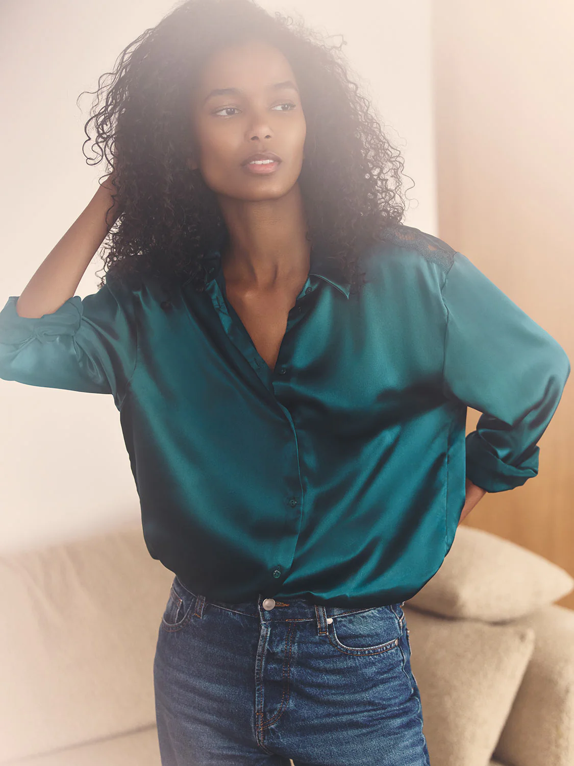 Shirt - Emerald green