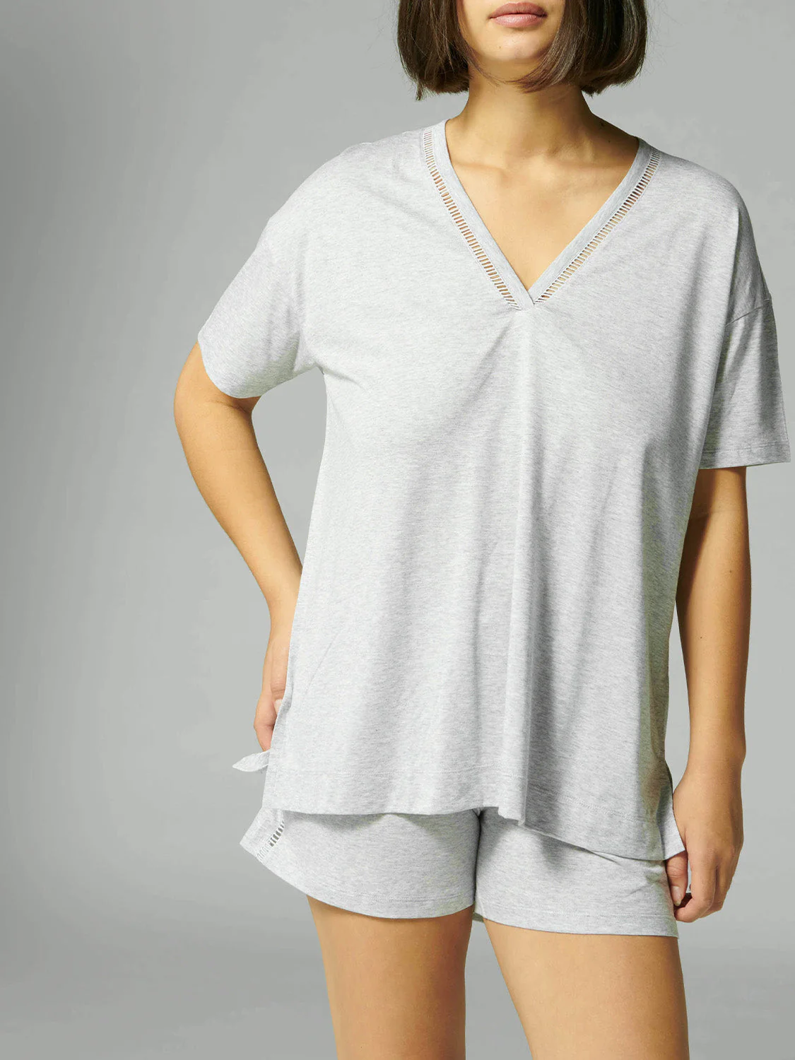 Short Sleeve Top - Mineral grey - Image 7