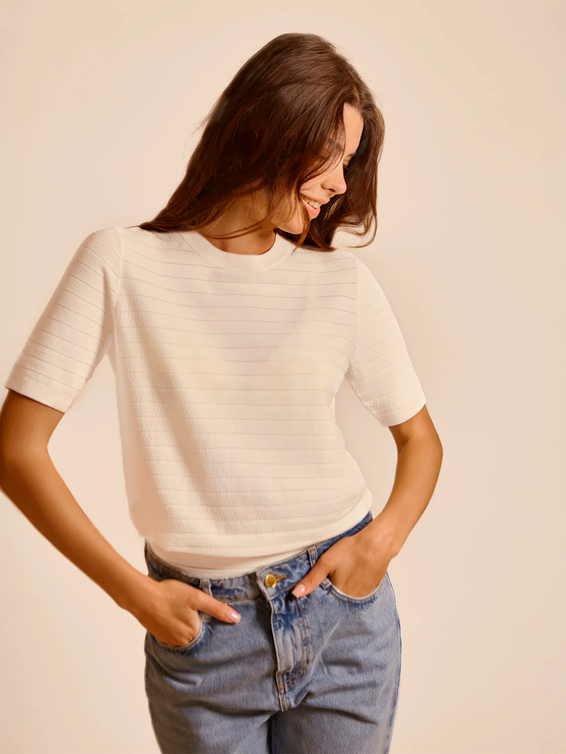 Short sleeves t-shirt - Natural - Image 3