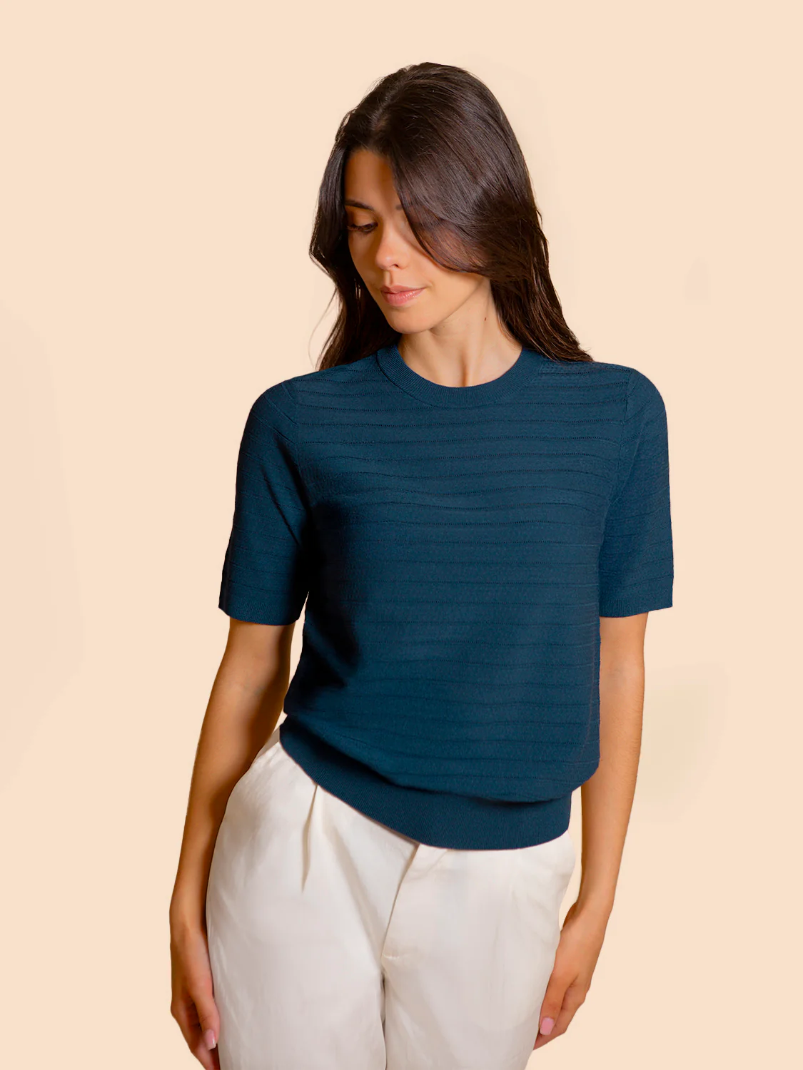 Short sleeves t-shirt - Petrol blue - Image 2