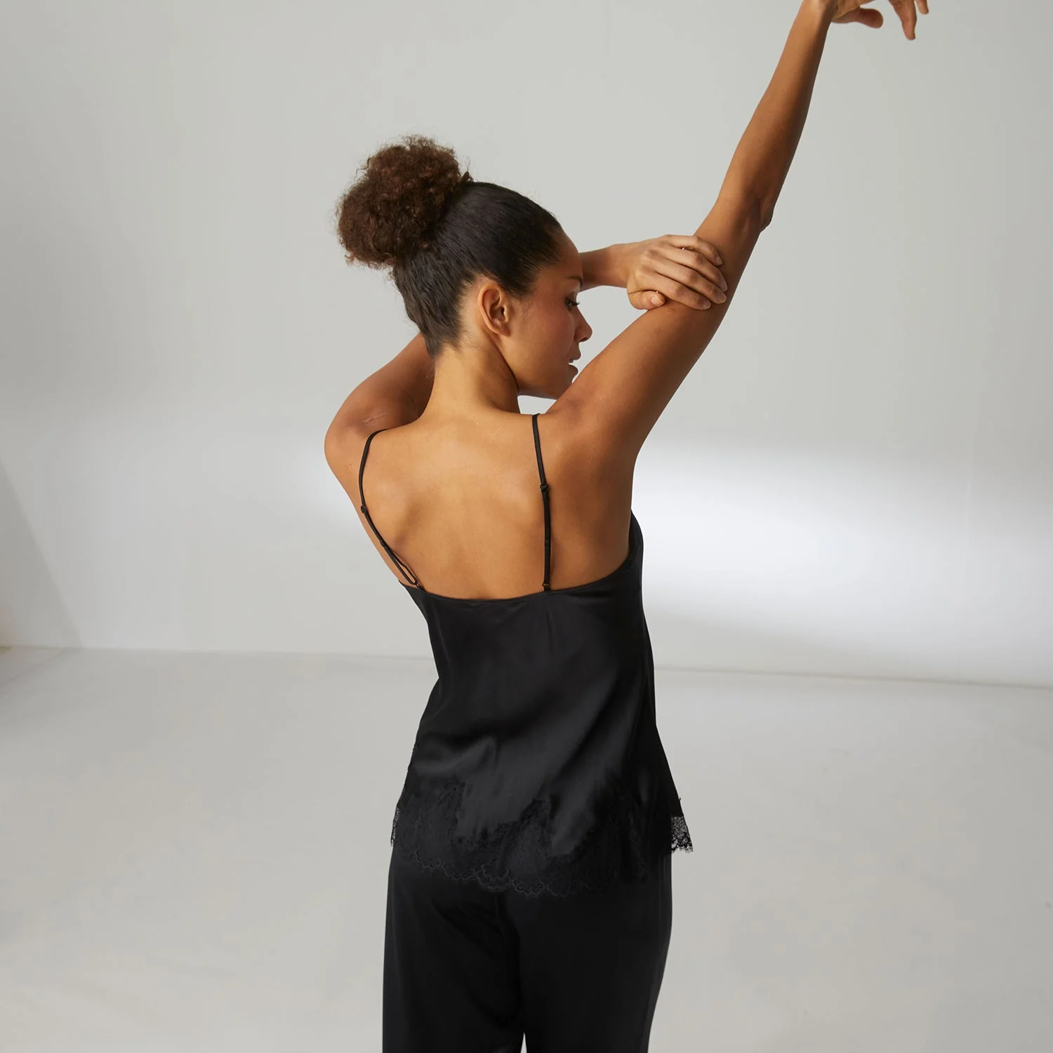 Silk trousers - Black - Image 2