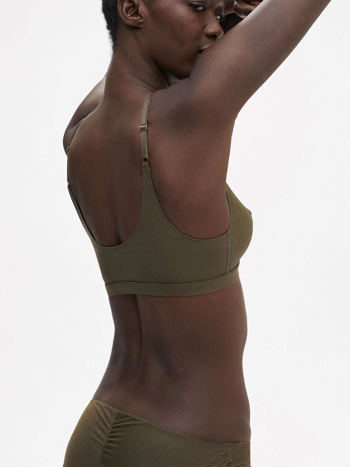Soft cup triangle bra - Adventure Green - Image 2
