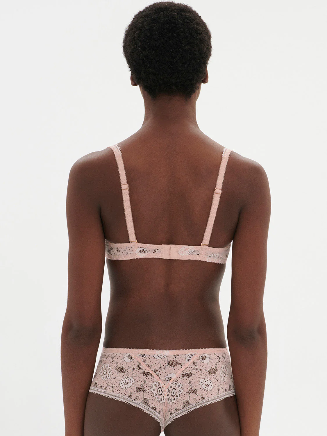 Soft cup triangle bra - Ballet Pink - Image 3