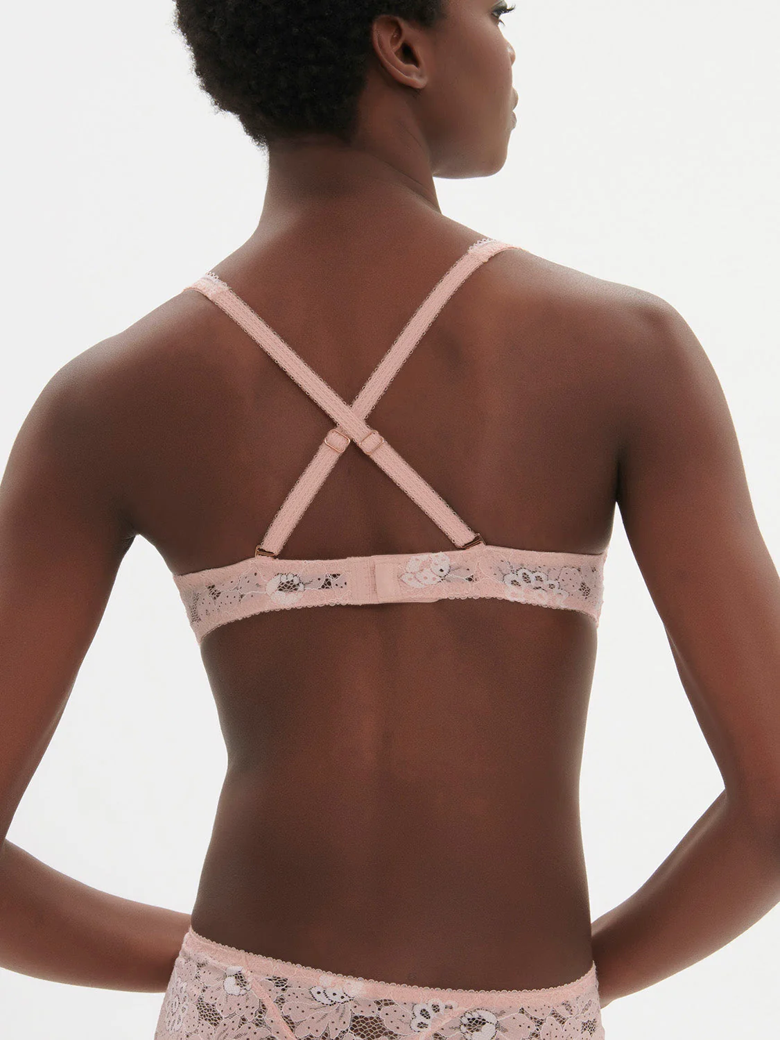 Soft cup triangle bra - Ballet Pink - Image 4