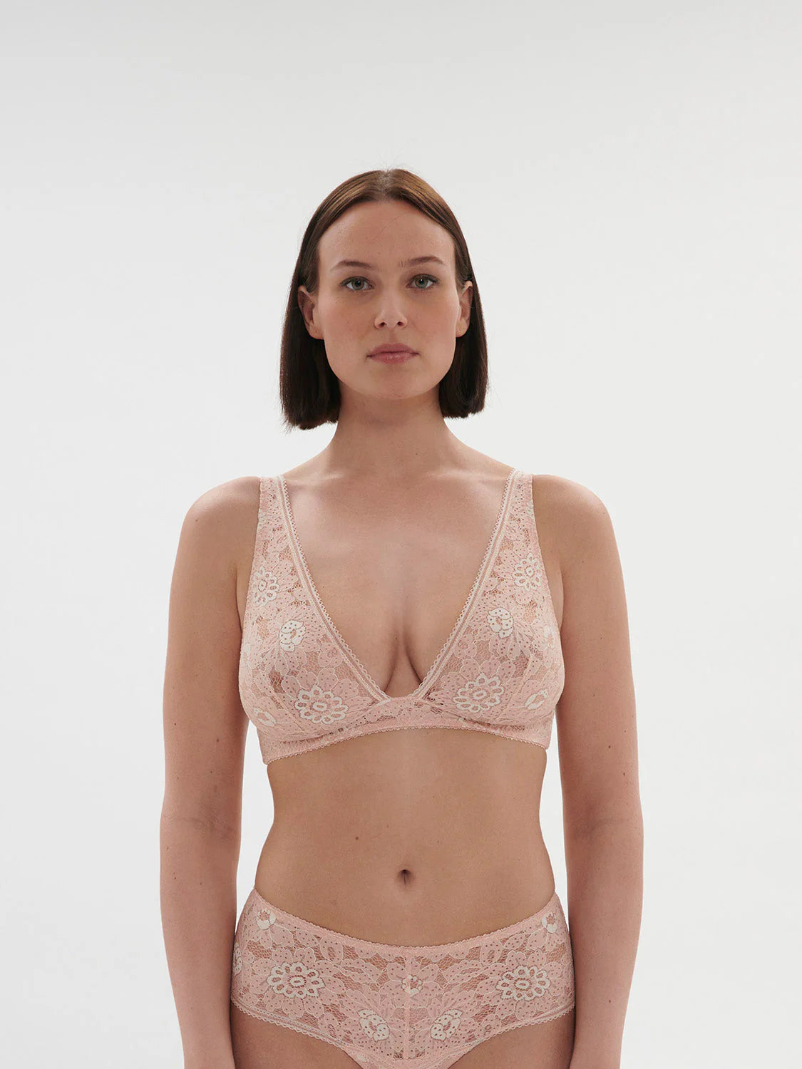 Soft cup triangle bra - Ballet Pink - Image 6