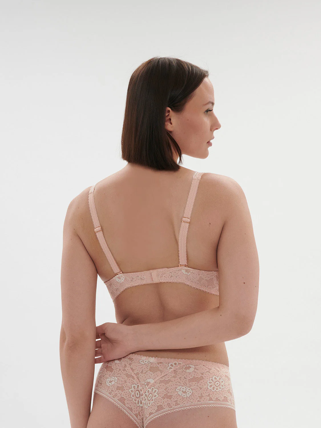 Soft cup triangle bra - Ballet Pink - Image 7