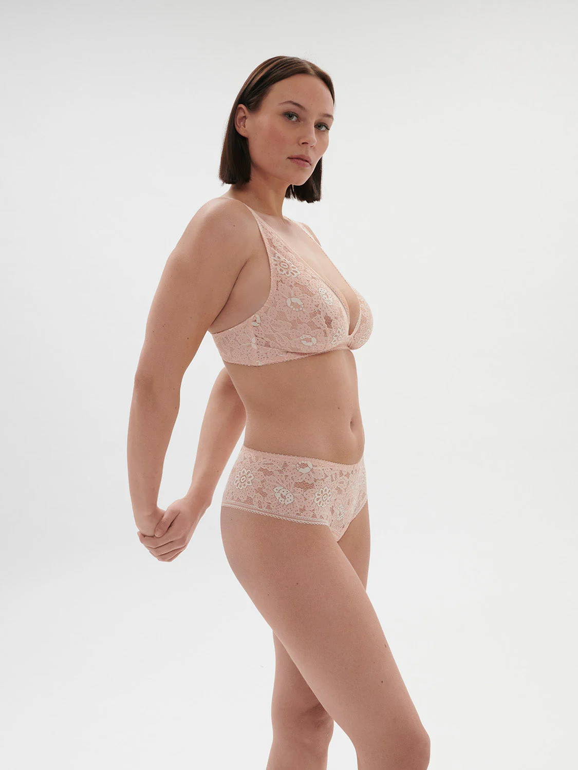 Soft cup triangle bra - Ballet Pink - Image 8