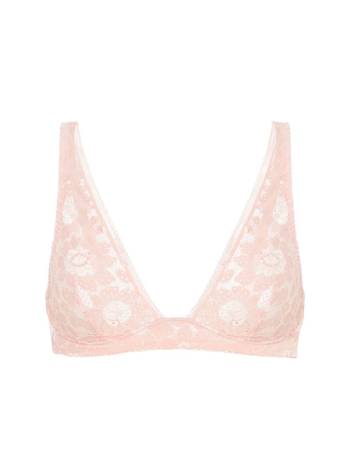Soft cup triangle bra - Ballet Pink - Image 9