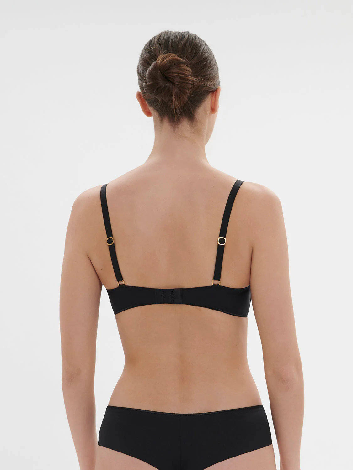 Soft cup triangle bra - Black - Image 3