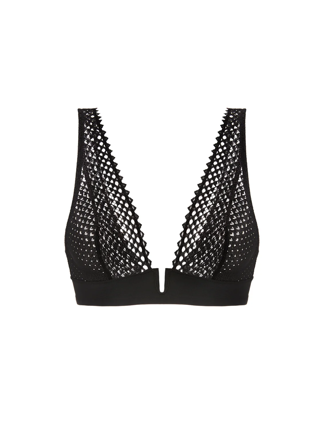 Soft cup triangle bra - Black - Image 9