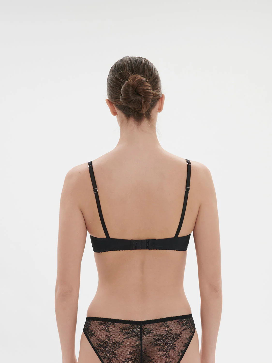 Soft cup triangle bra - Black - Image 3