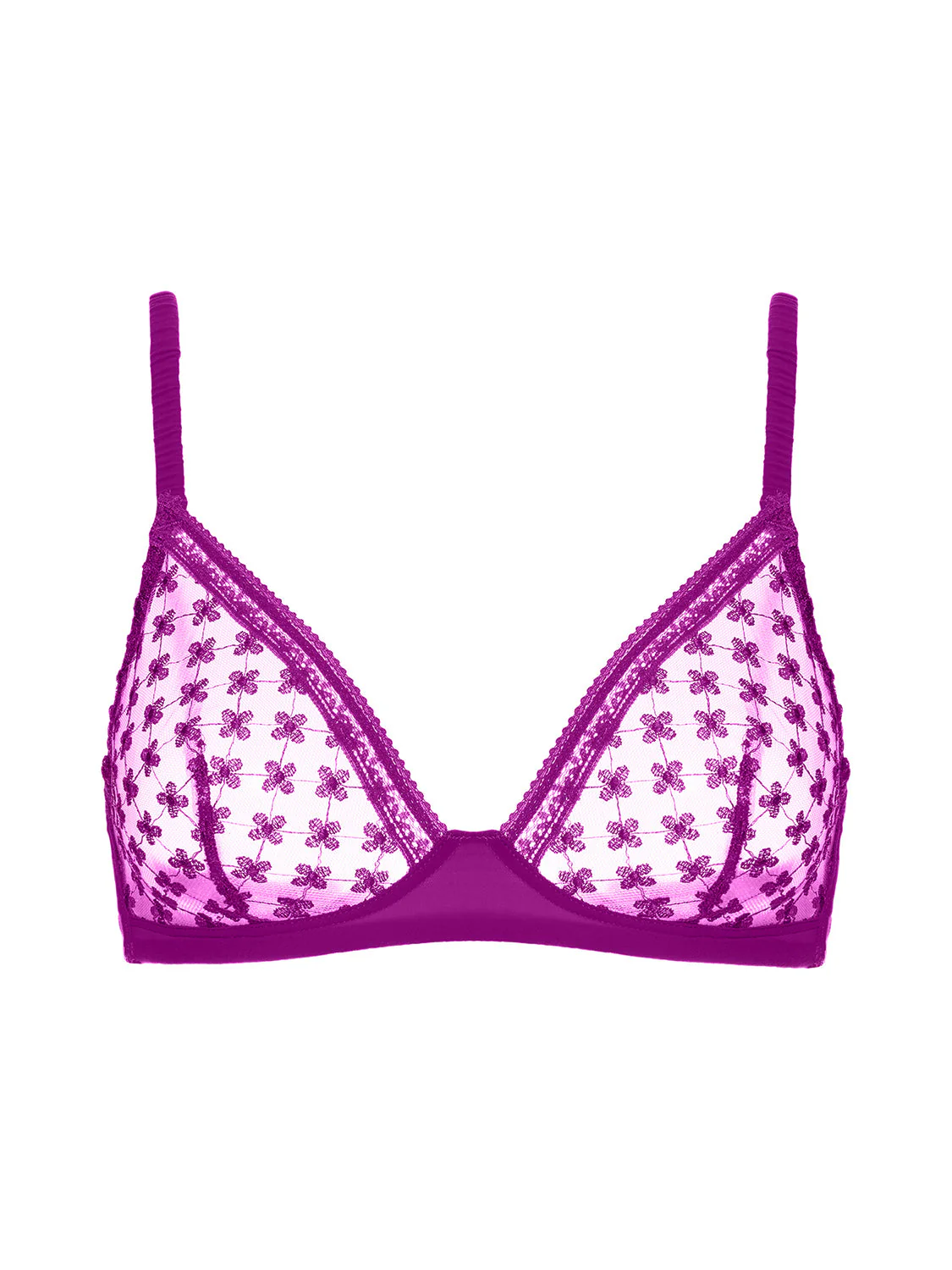 Soft cup triangle bra - Bougainvillea - Image 6