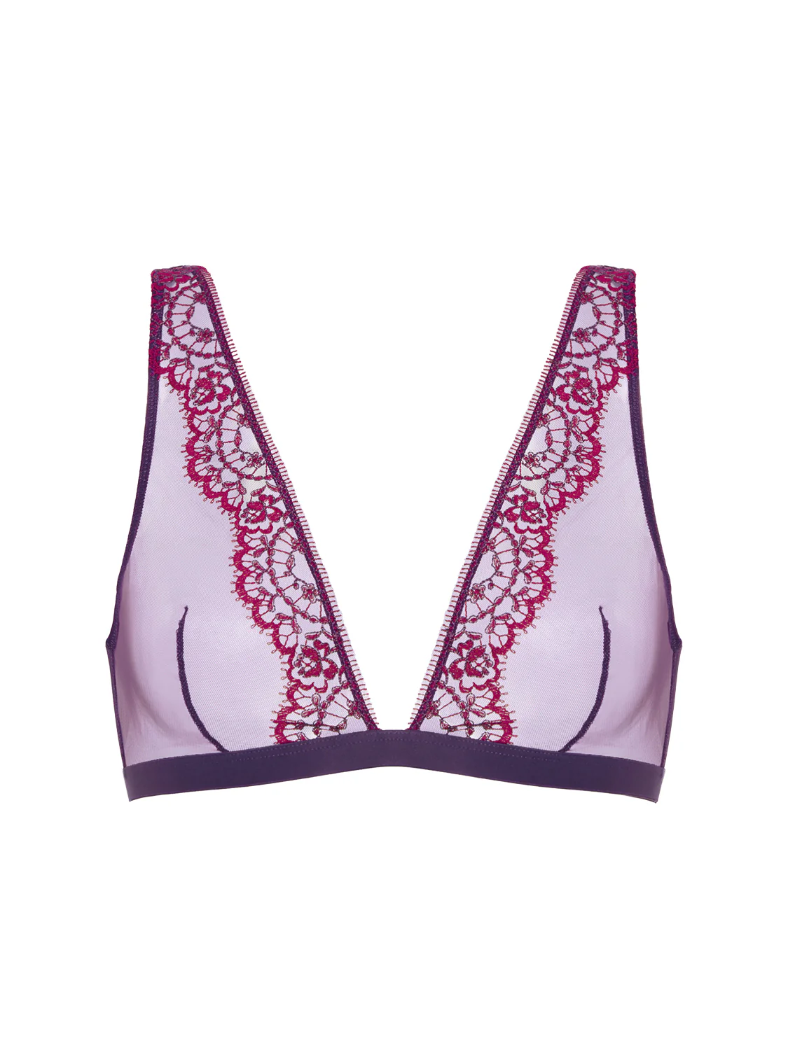 Soft cup triangle bra - Euphoria Purple - Image 5