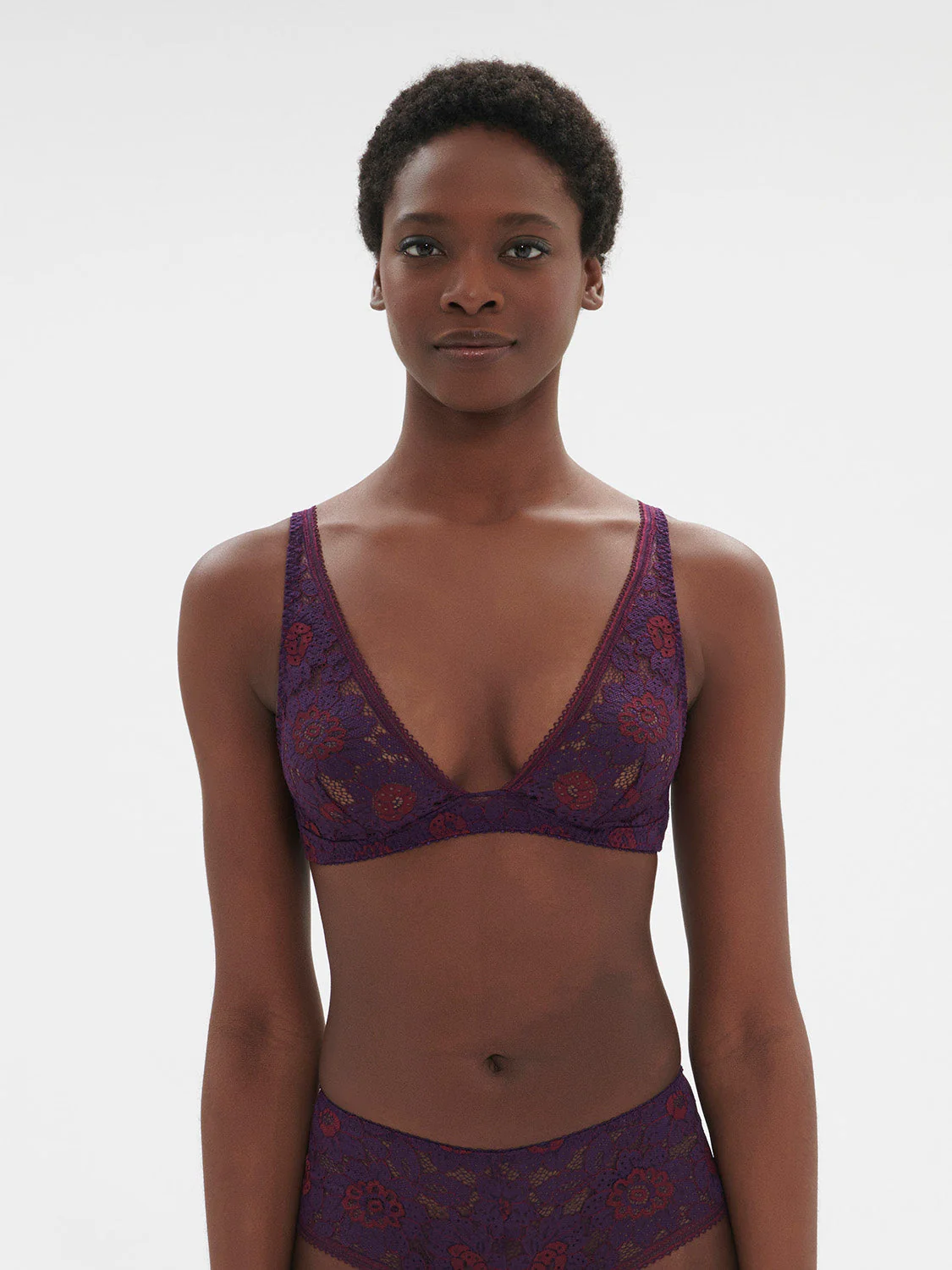 Soft cup triangle bra - Euphoria Purple - Image 2