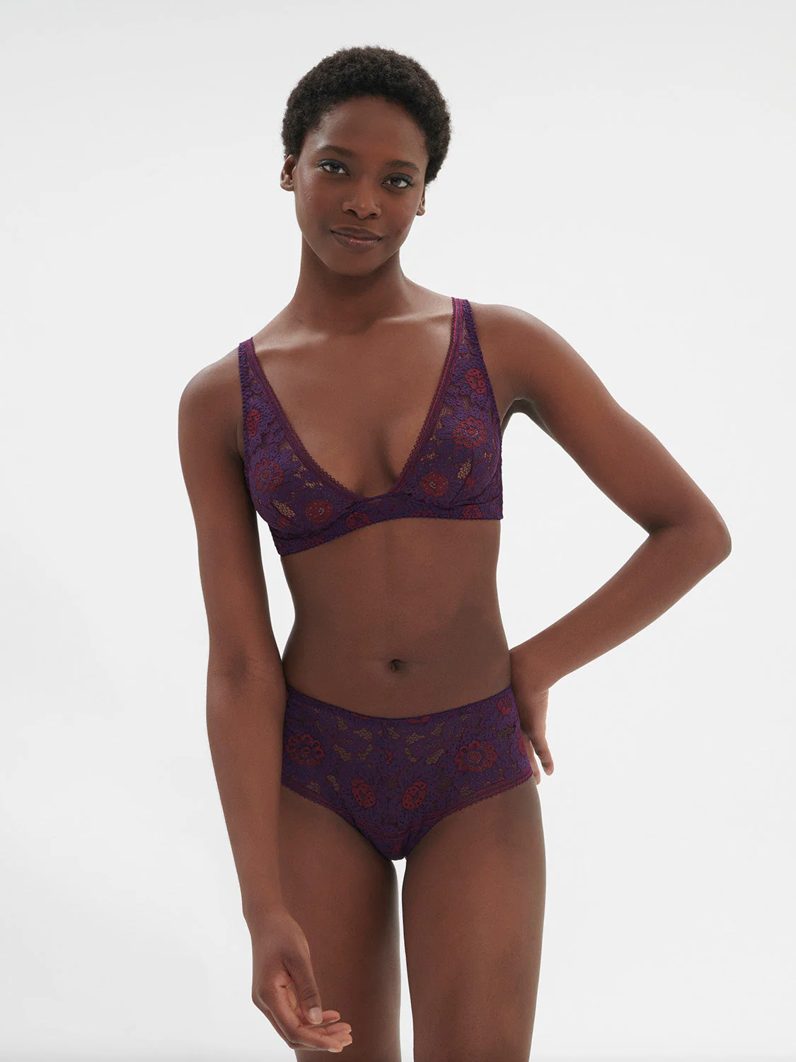 Soft cup triangle bra - Euphoria Purple - Image 6