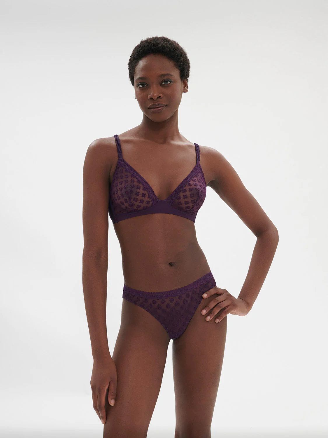 Soft cup triangle bra - Euphoria Purple - Image 5