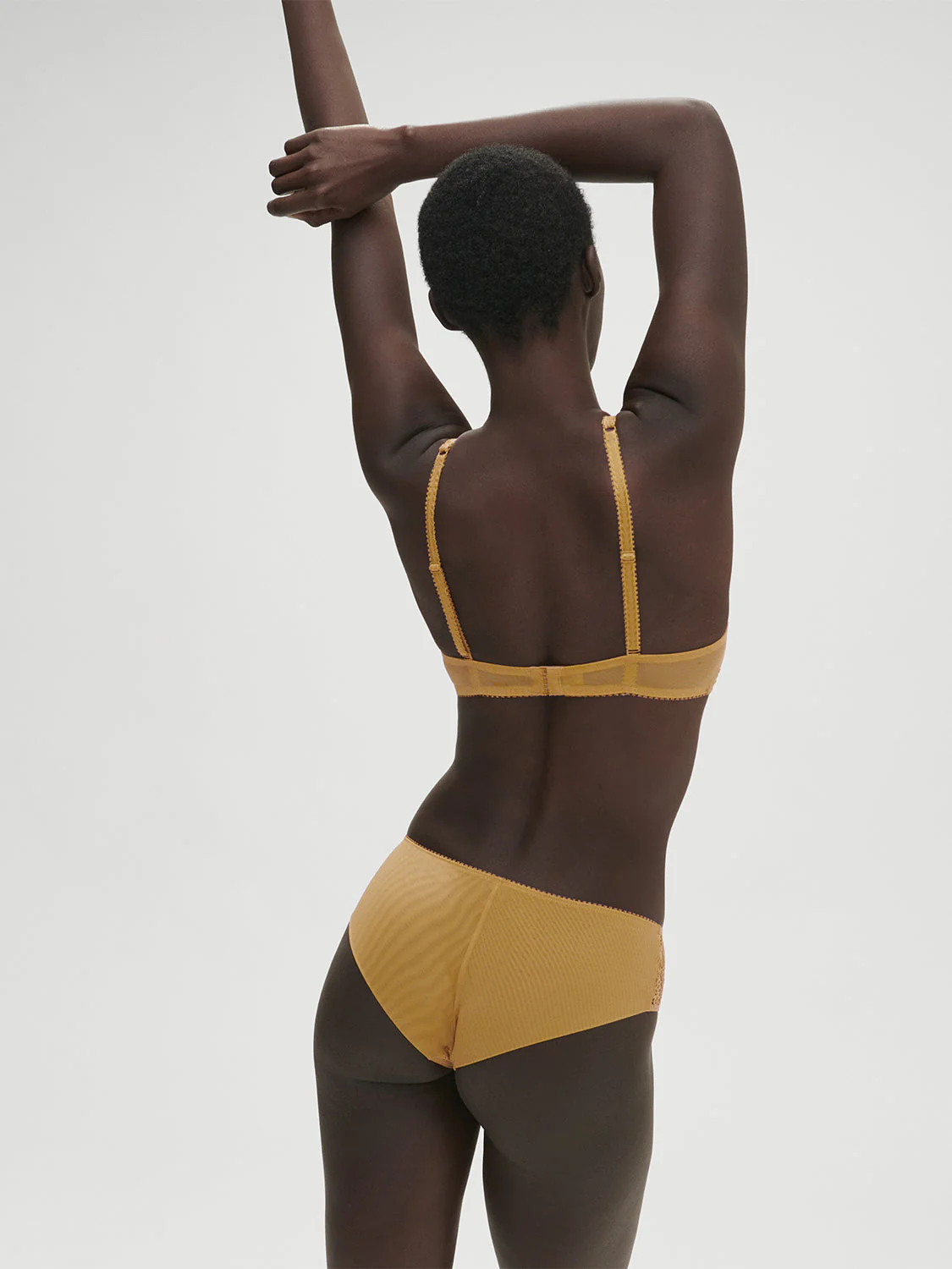 Soft cup triangle bra - Golden Yellow - Image 4