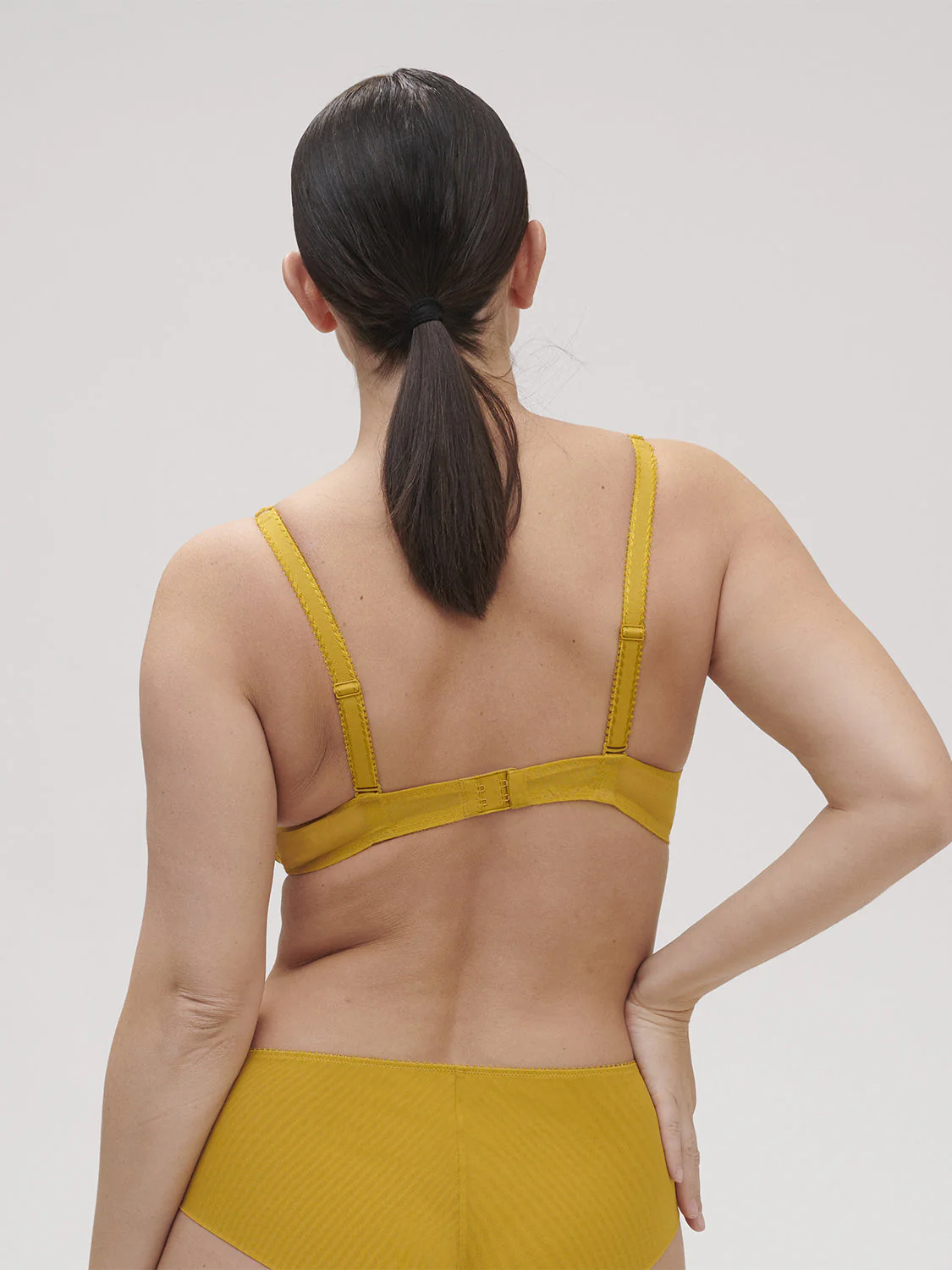 Soft cup triangle bra - Golden Yellow - Image 7