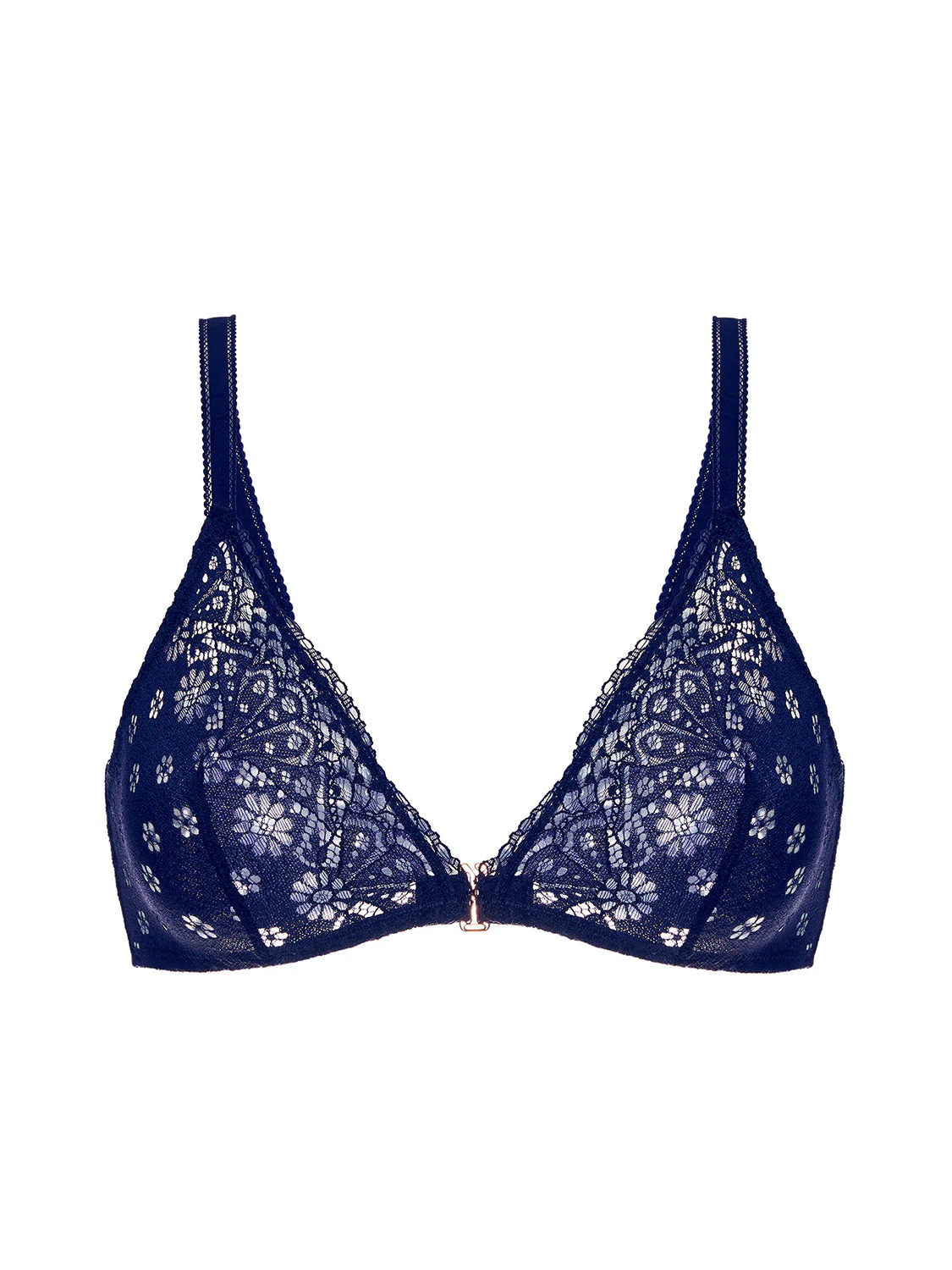 Soft cup triangle bra - Midnight - Image 11