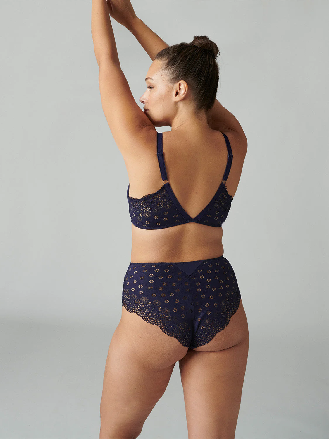 Soft cup triangle bra - Midnight - Image 9
