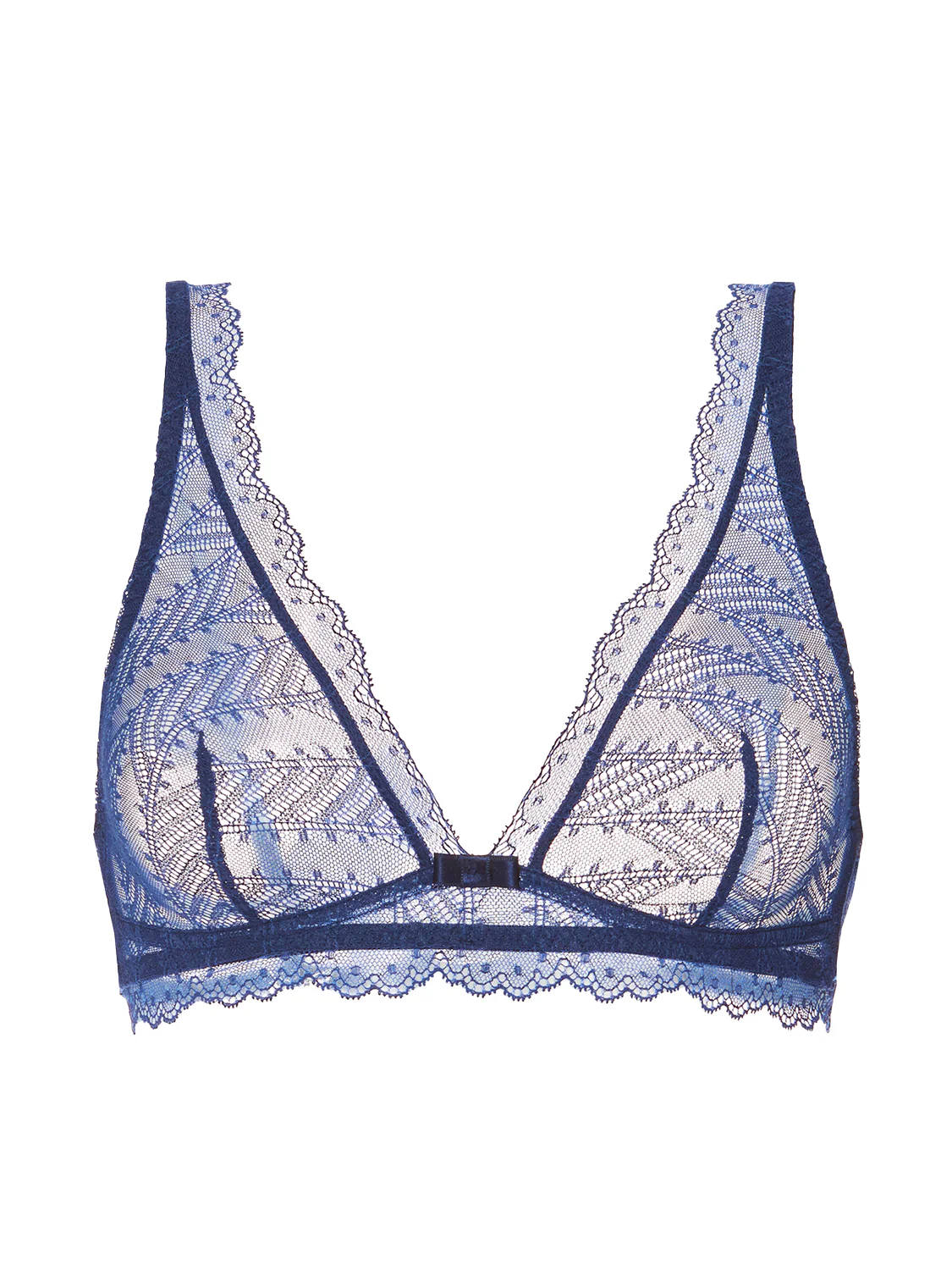 Soft cup triangle bra - Midnight - Image 13