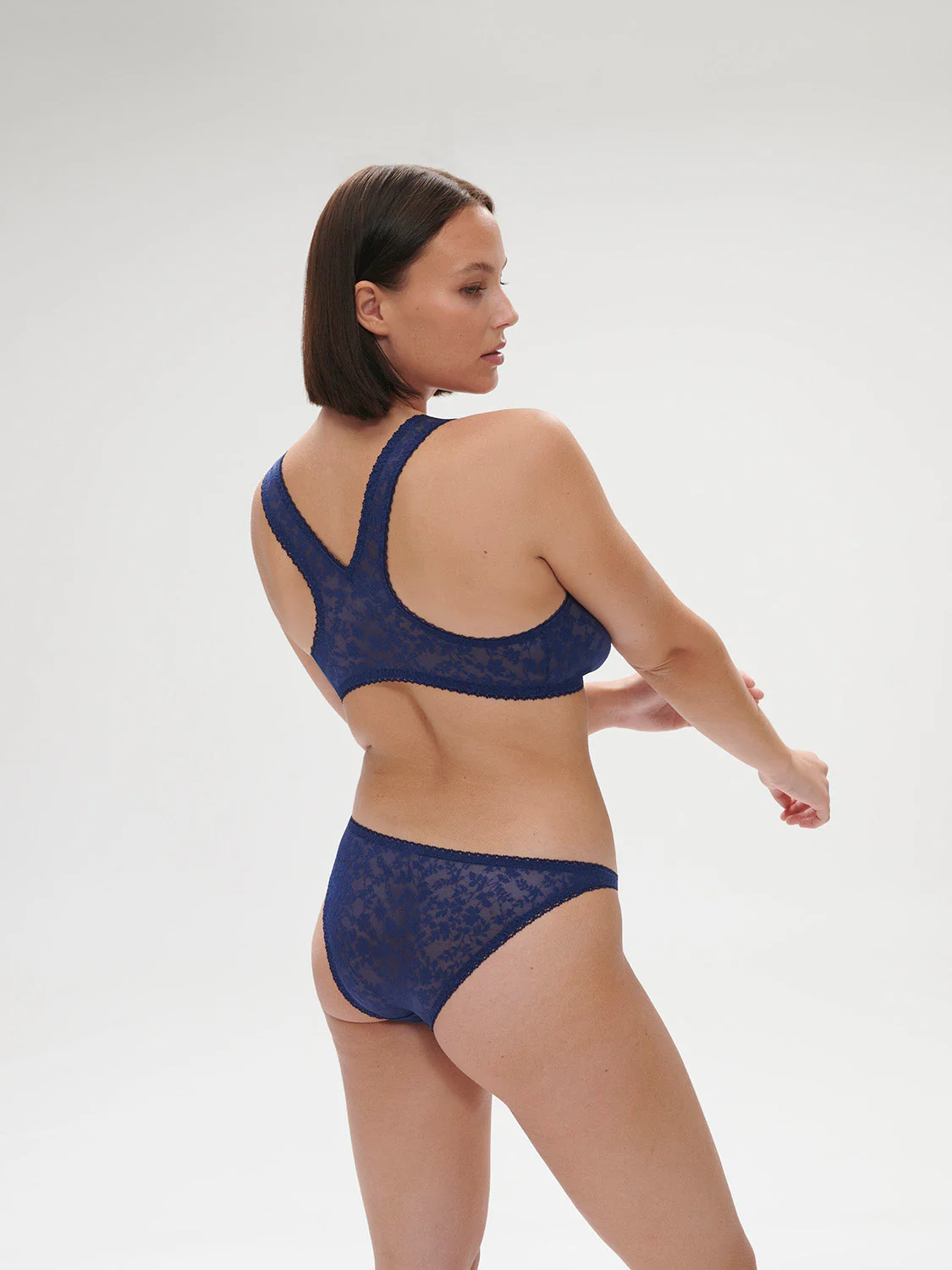 Soft cup triangle bra - Midnight - Image 11