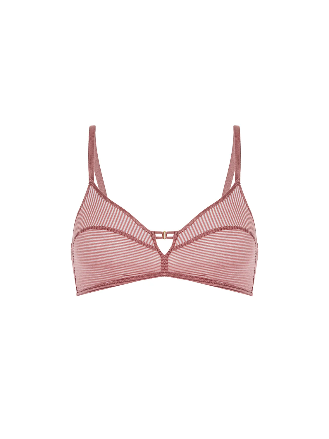 Soft cup triangle bra - Mulberry - Image 8
