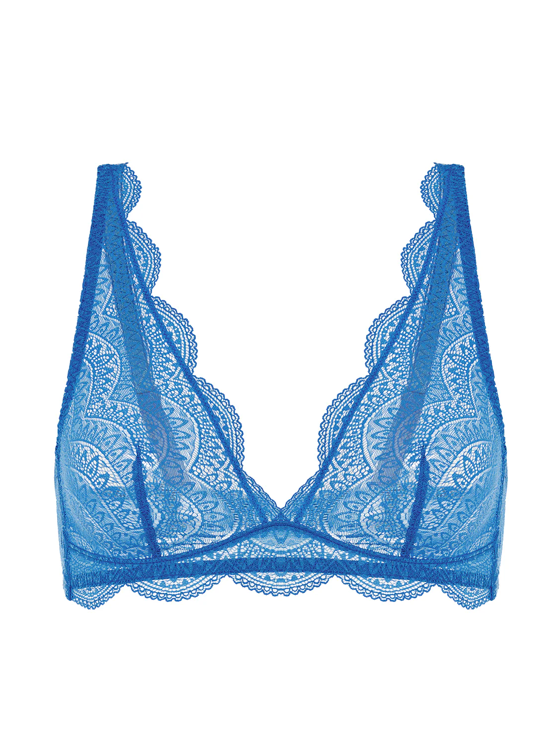 Soft cup triangle bra - Myosotis Blue - Image 6