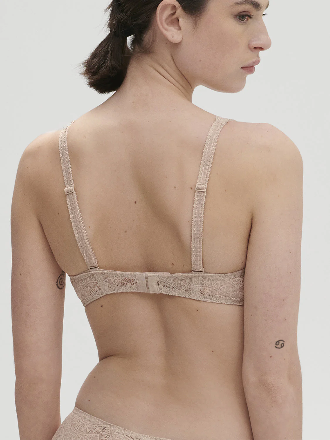 Soft cup triangle bra - Peau rosée - Image 2