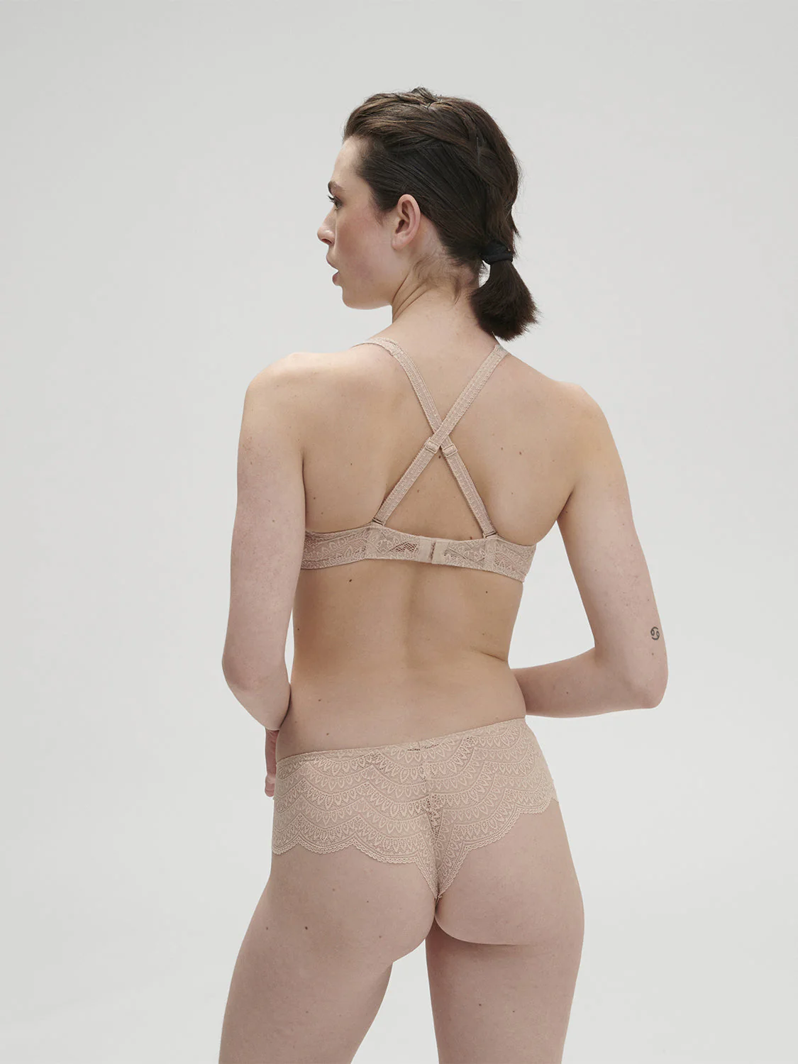 Soft cup triangle bra - Peau rosée - Image 6