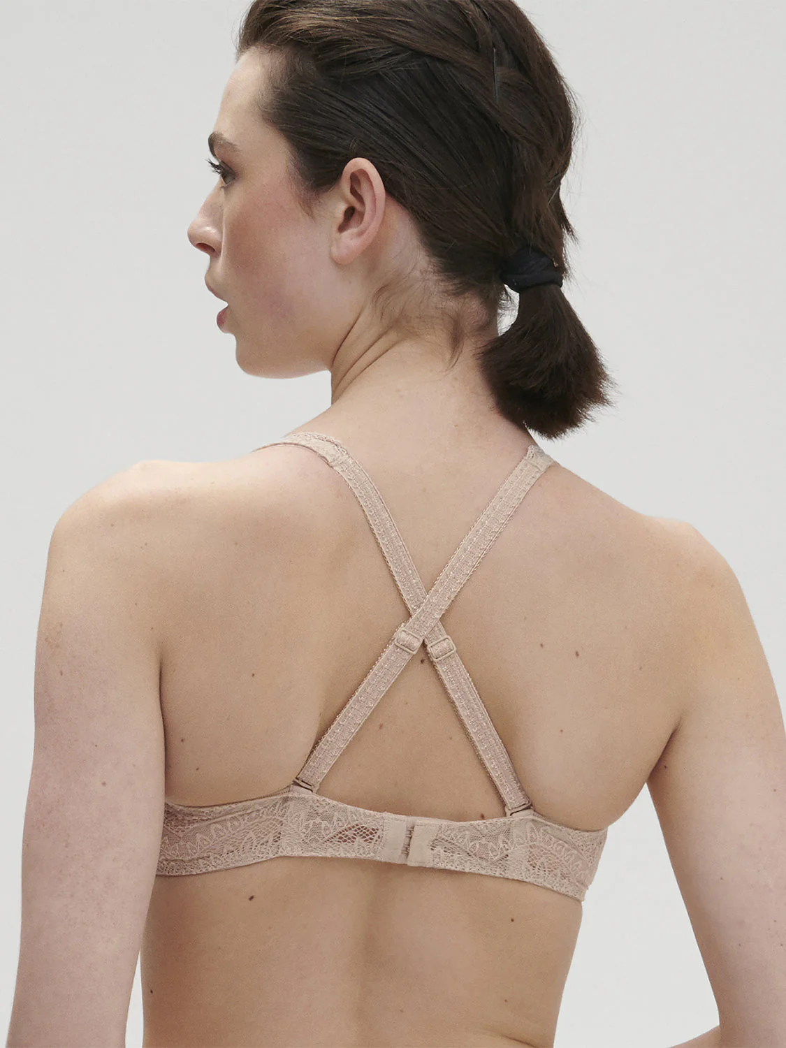 Soft cup triangle bra - Peau rosée - Image 7