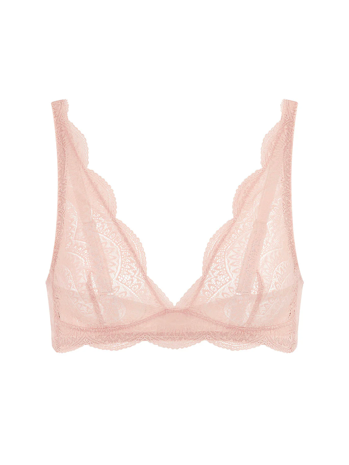 Soft cup triangle bra - Peau rosée - Image 8