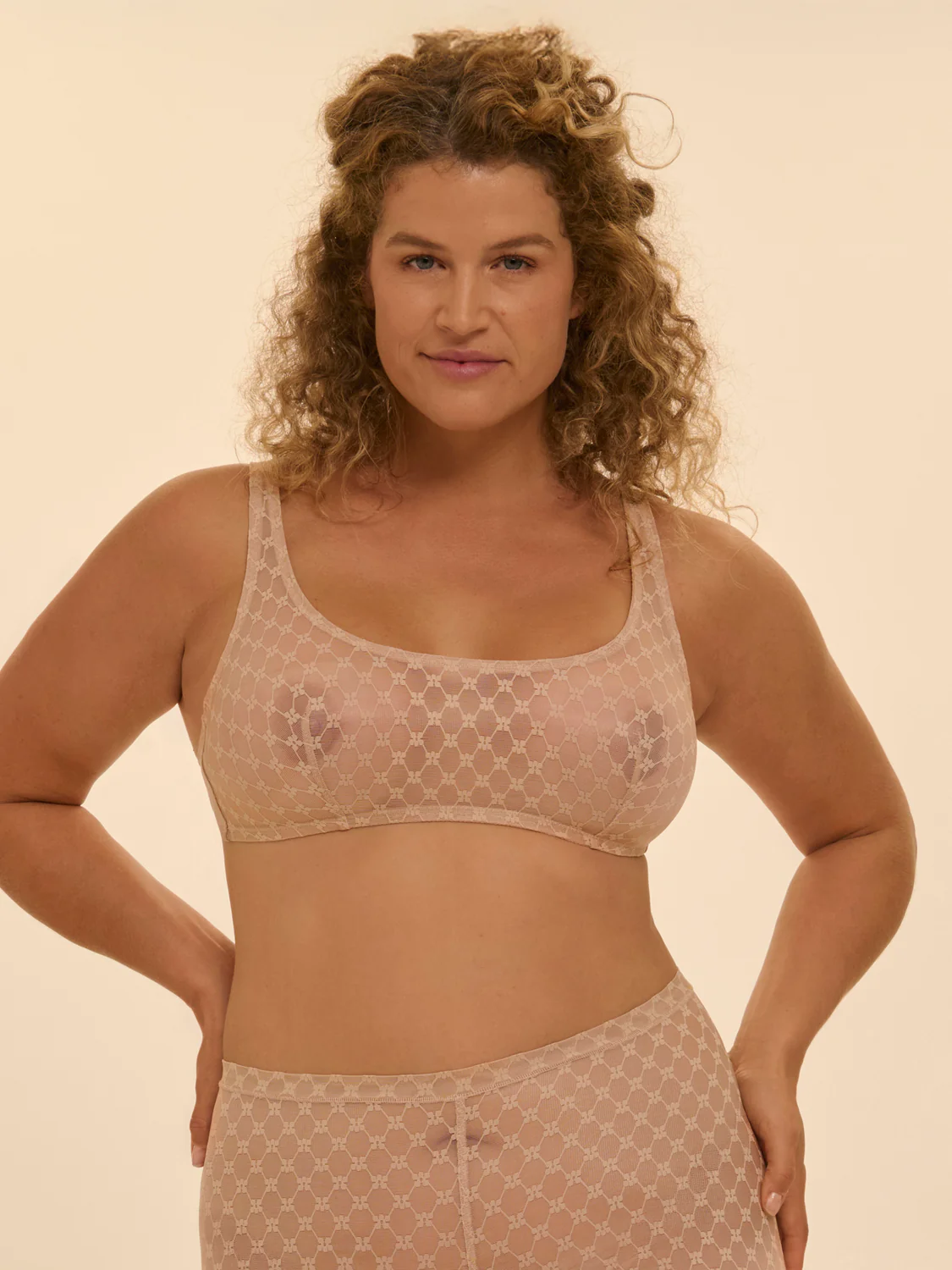 Soft cup triangle bra - Peau rosée - Image 5