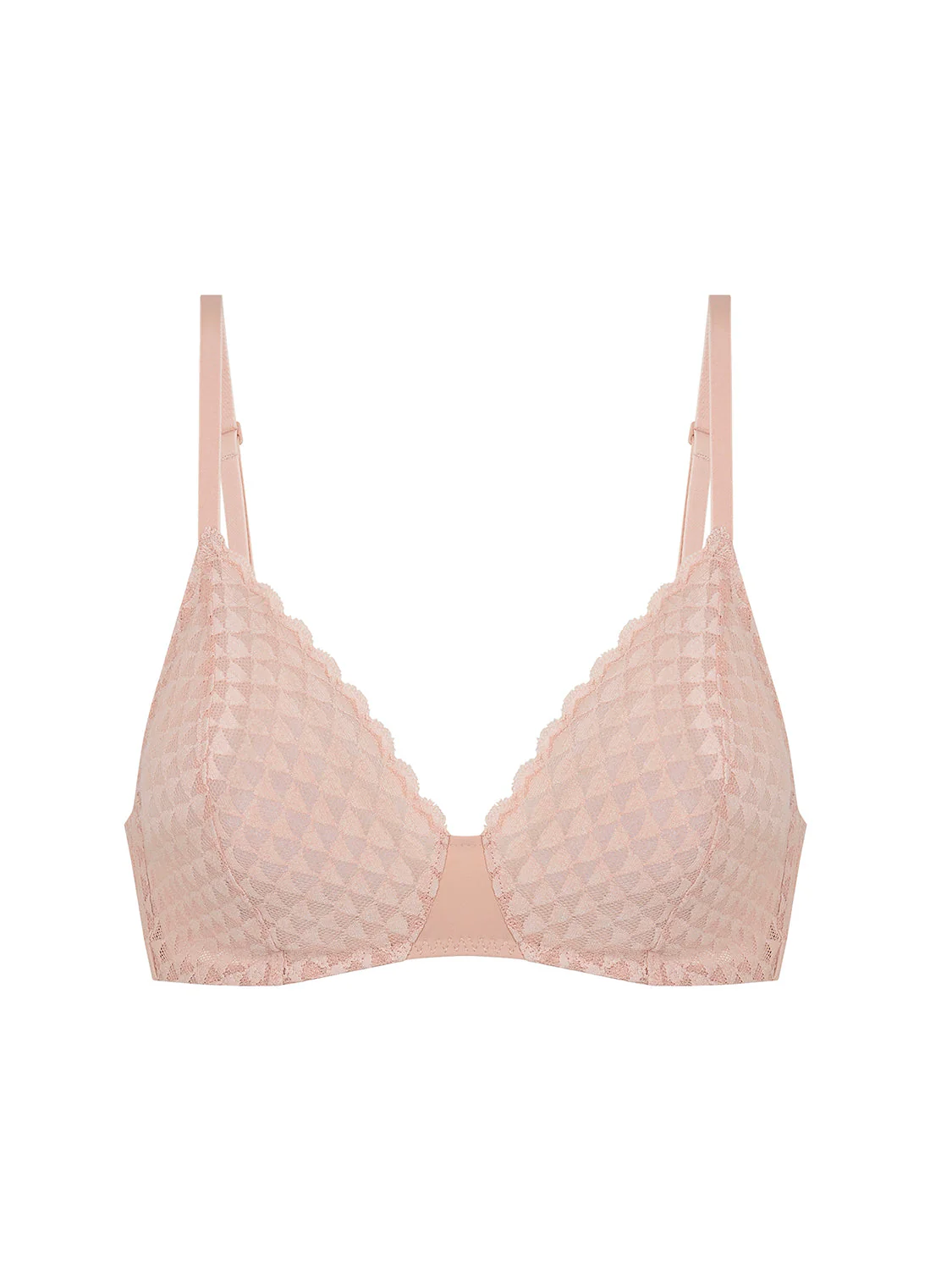 Soft cup triangle bra - Peau rosée - Image 7
