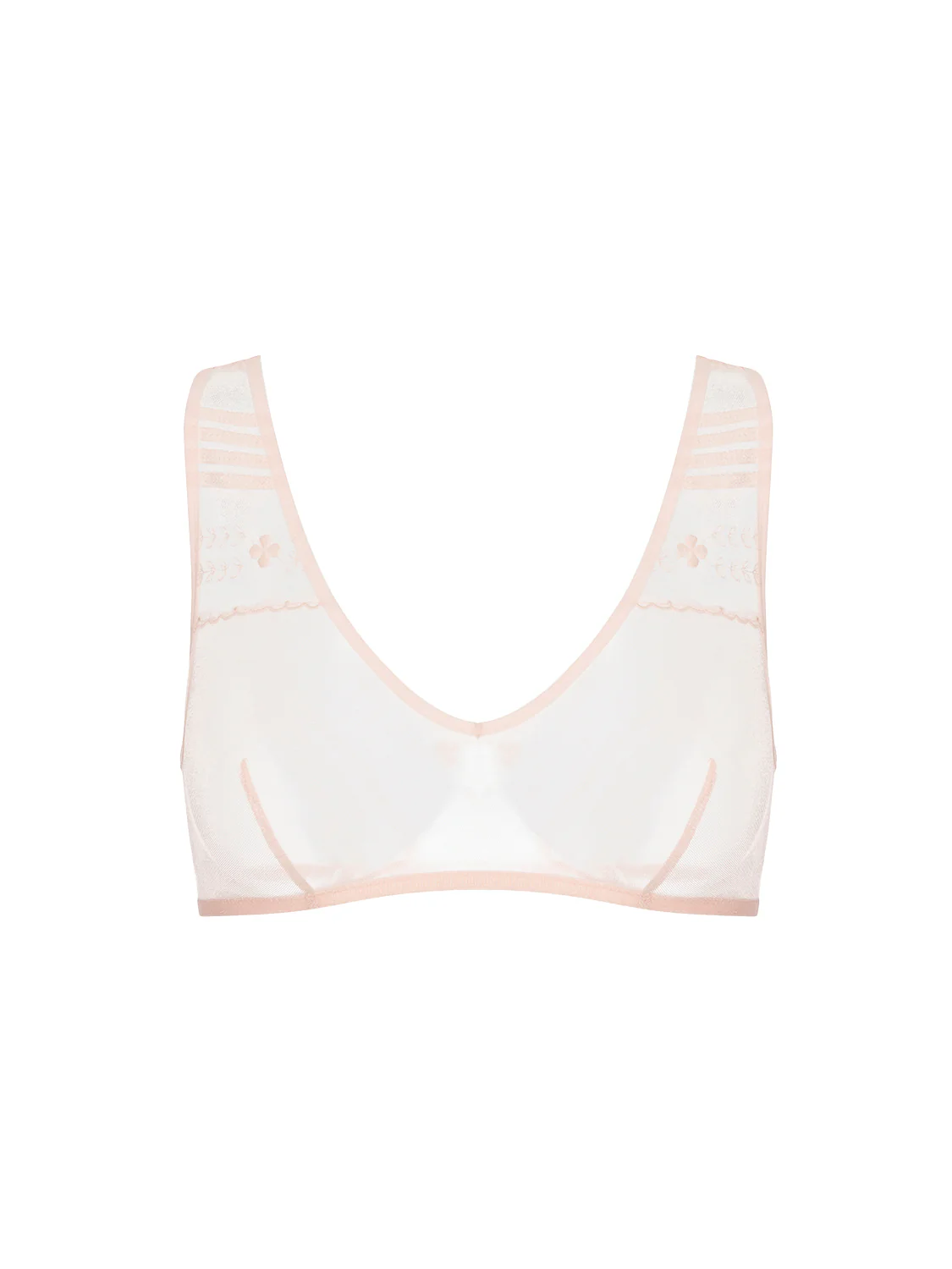 Soft cup triangle bra - Petal Powder - Image 7