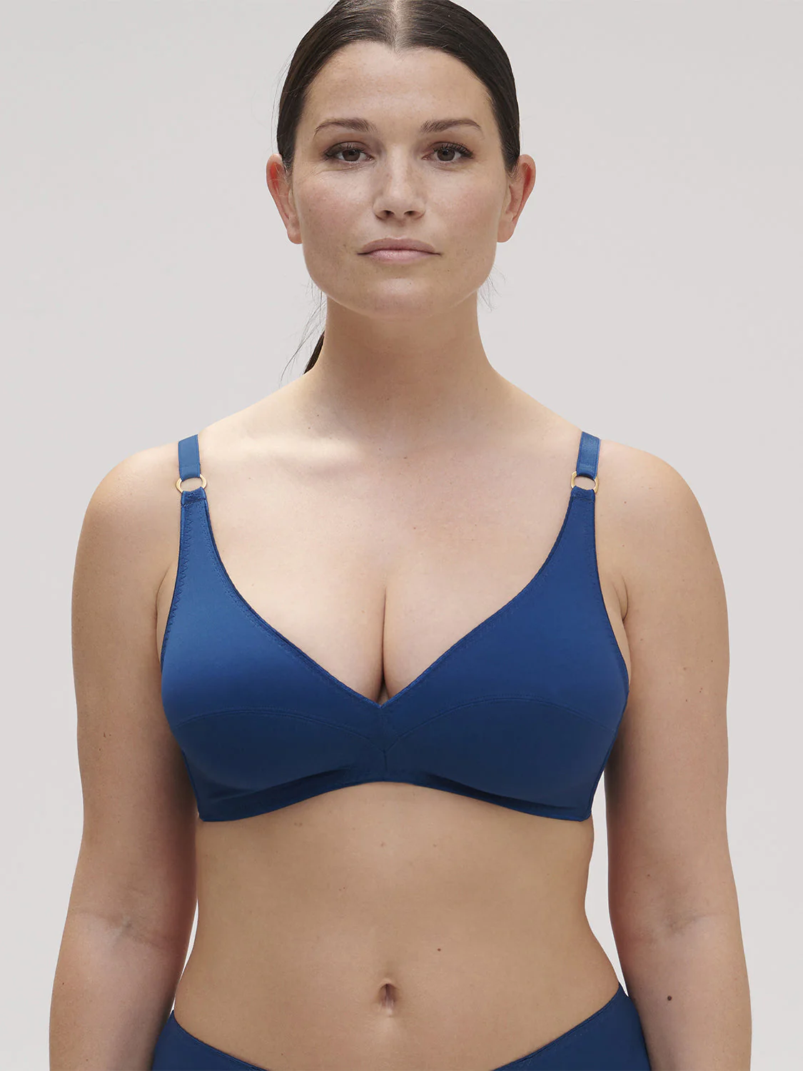 Soft cup triangle bra - Poseidon Blue - Image 7