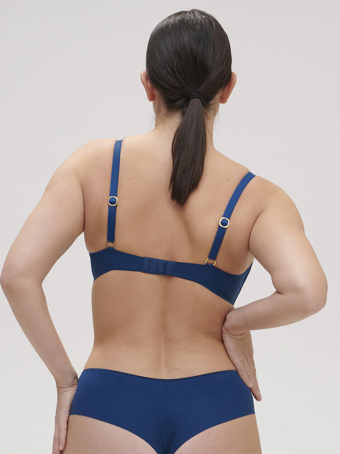 Soft cup triangle bra - Poseidon Blue - Image 8