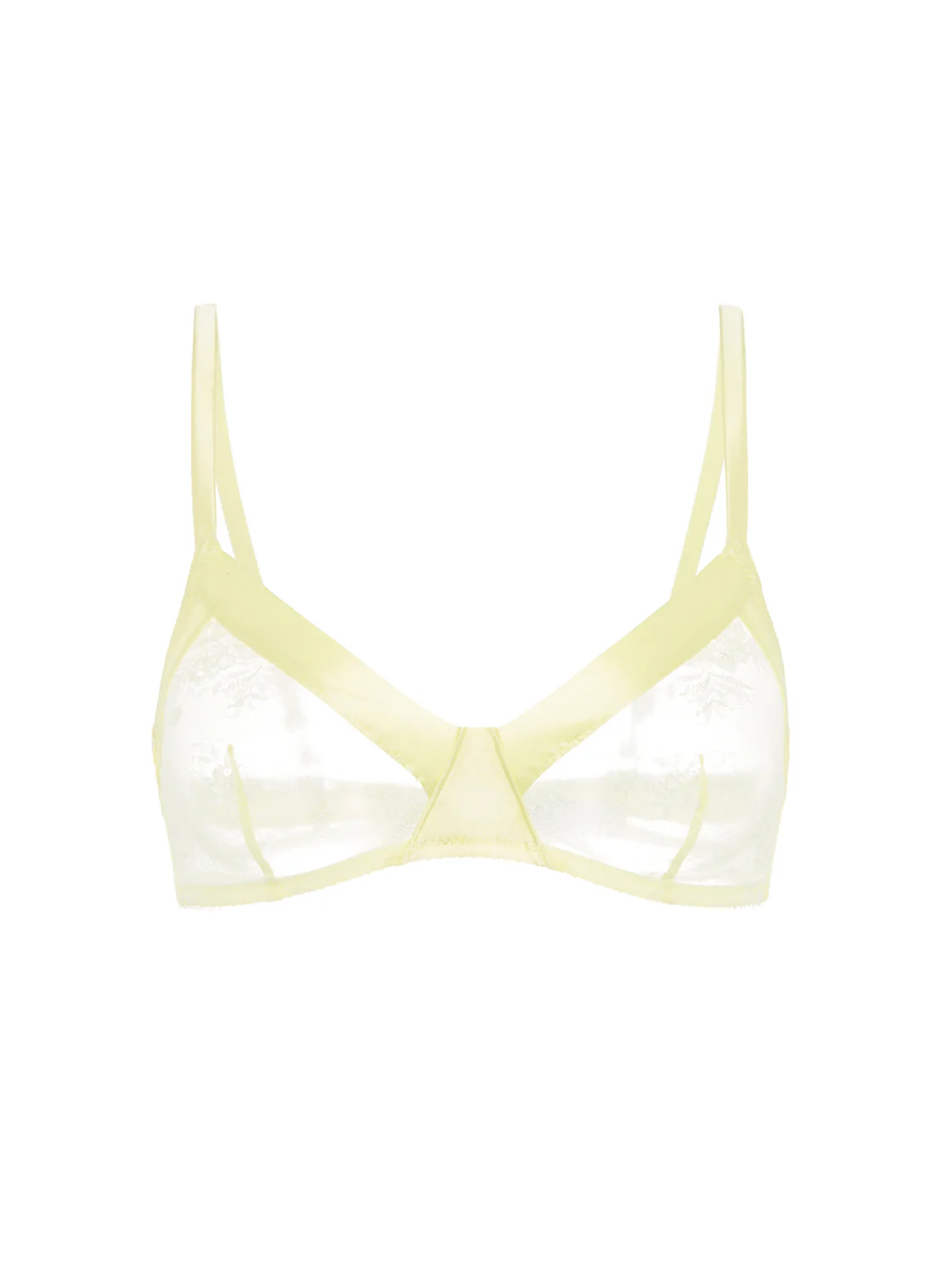 Soft cup triangle bra - Yellow Lemonade - Image 6