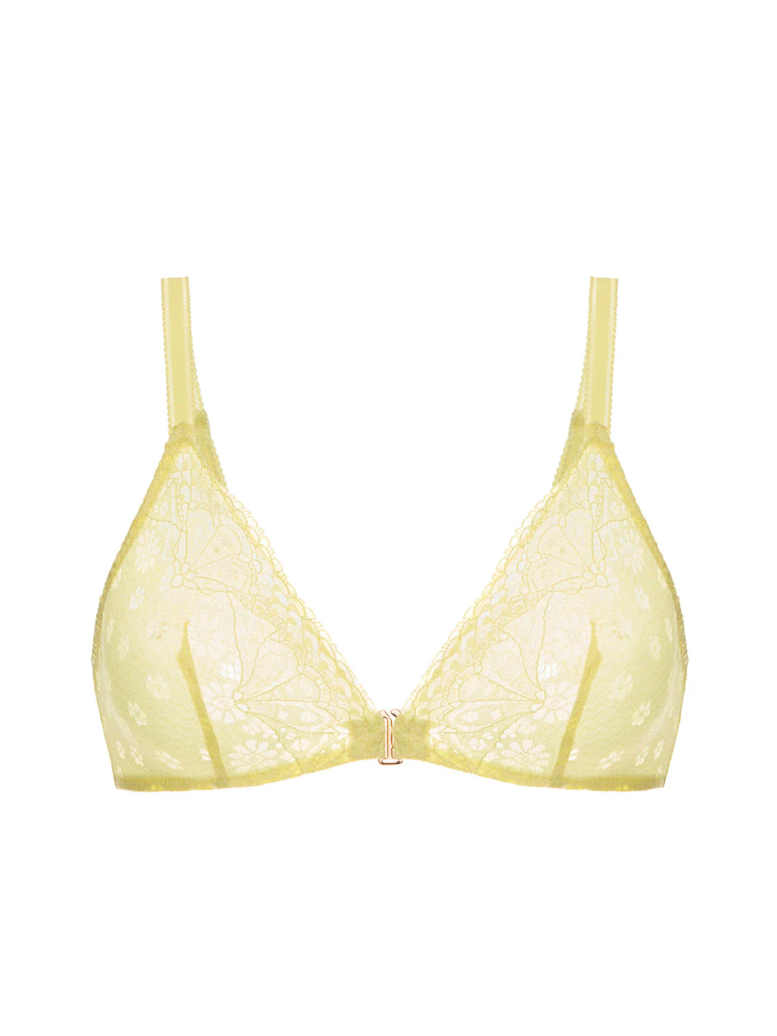 Soft cup triangle bra - Yuzu Yellow - Image 11
