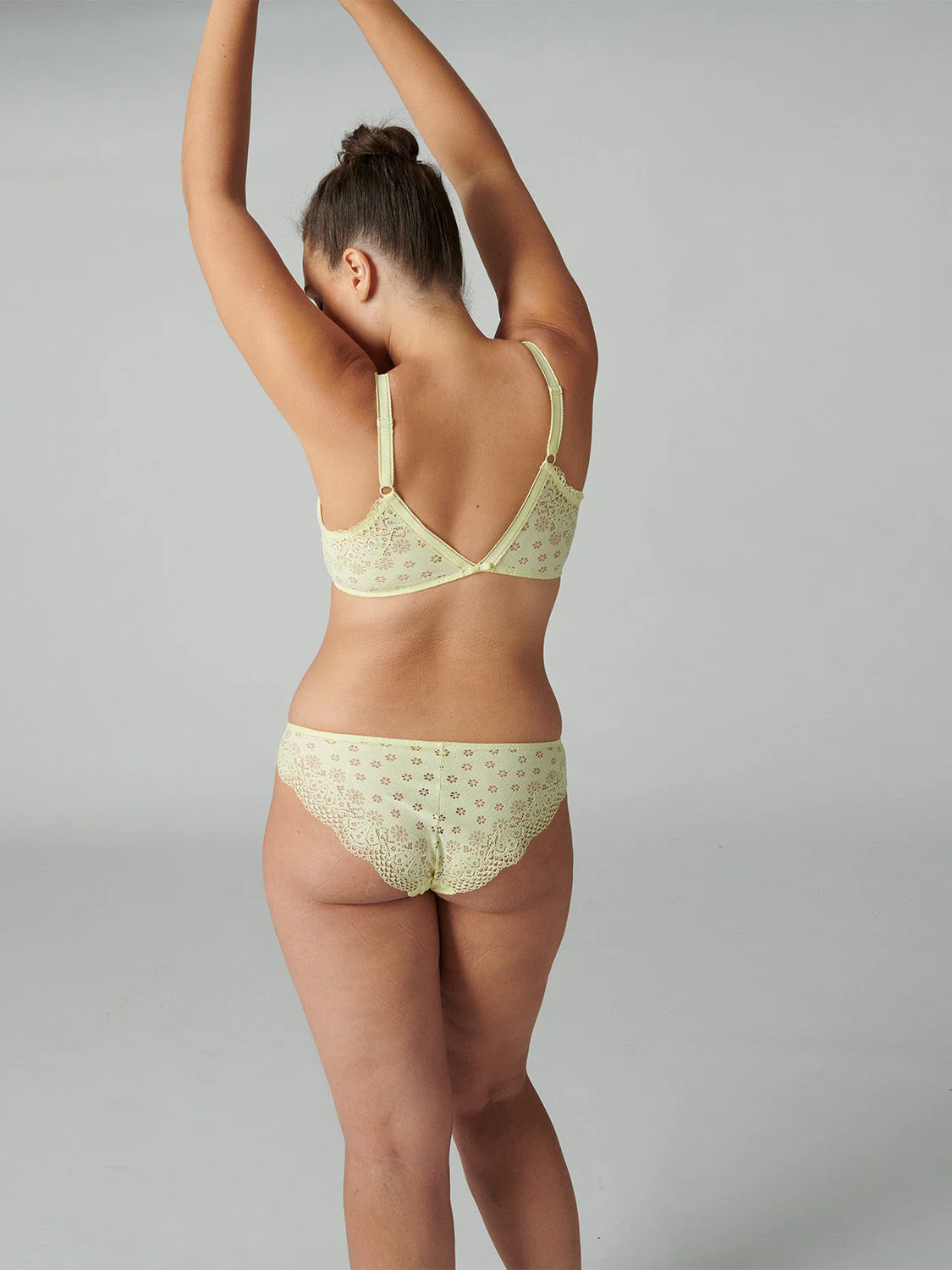 Soft cup triangle bra - Yuzu Yellow - Image 9